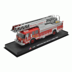 E-One Rear Mount Ladder Boston 1990 die-cast Fire Truck Model 1:64