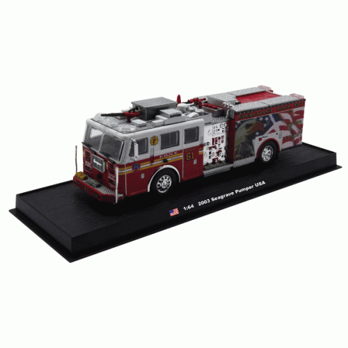 Seagrave Pumper 2003 die-cast Fire Truck Model 1:64