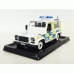 UK Police set of 3 magazines with metal models in scale 1:43 (Land Rover Series III 109 Police, Jaguar S-Type North Yorkshire Police, Land Rover Defender Norfolk Police) 