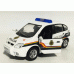 Police set of 4 magazines with metal models in scale 1:43 (Renault Scenic RX4 Spanish Policia Nacional Spain, Volvo V70 Wagon Helisnki Polis Finland, Mercedes 140A Class Amsterdam Politie Holland, Mercedes ML320 Guardia Civil Spain) 