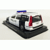 Police set of 4 magazines with metal models in scale 1:43 (Renault Scenic RX4 Spanish Policia Nacional Spain, Volvo V70 Wagon Helisnki Polis Finland, Mercedes 140A Class Amsterdam Politie Holland, Mercedes ML320 Guardia Civil Spain) 