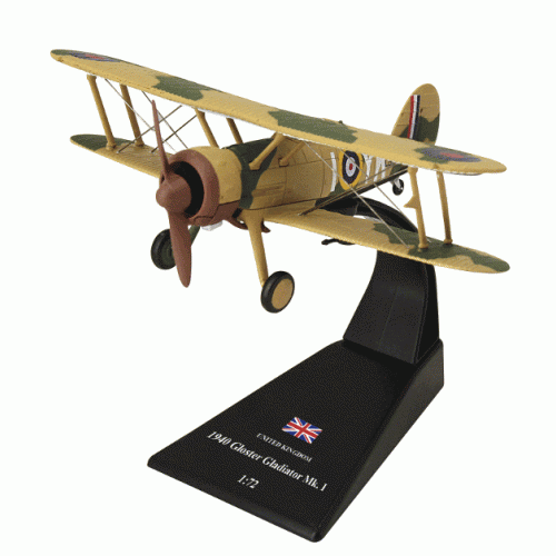 Gloster Gladiator Mk1 die-cast Model 1:72