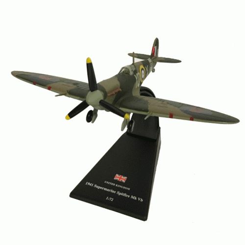 Spitfire Mk Vb Fighter Aircraft die-cast Model 1:72 