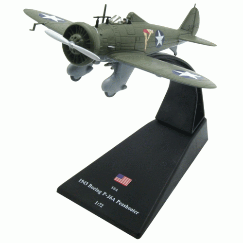 Boeing P-26A Peashooter die-cast Model 1:72 