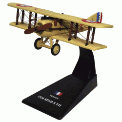 SPAD S.VII Fighter Aircraft die-cast Model 1:72 