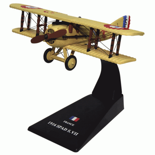 SPAD S.VII Fighter Aircraft die-cast Model 1:72 