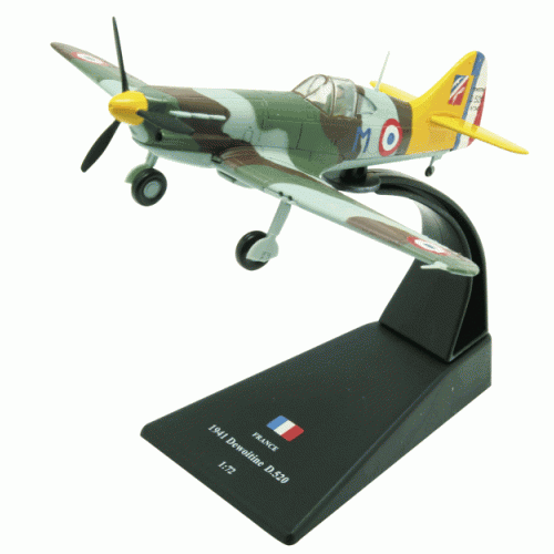 Dewoitine D.520 die-cast Model 1:72