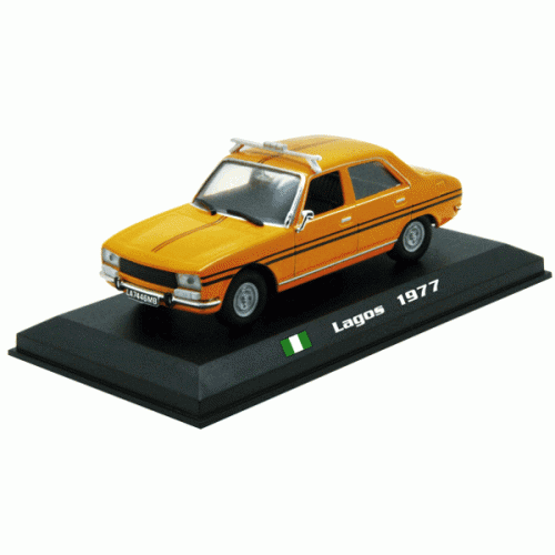 Peugeot 504 - Lagos 1977 die-cast model 1:43