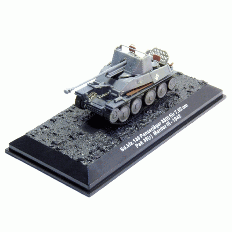 526PCS Military WW2 Marder SD KFZ LT-38 Tank Figure Model Toy